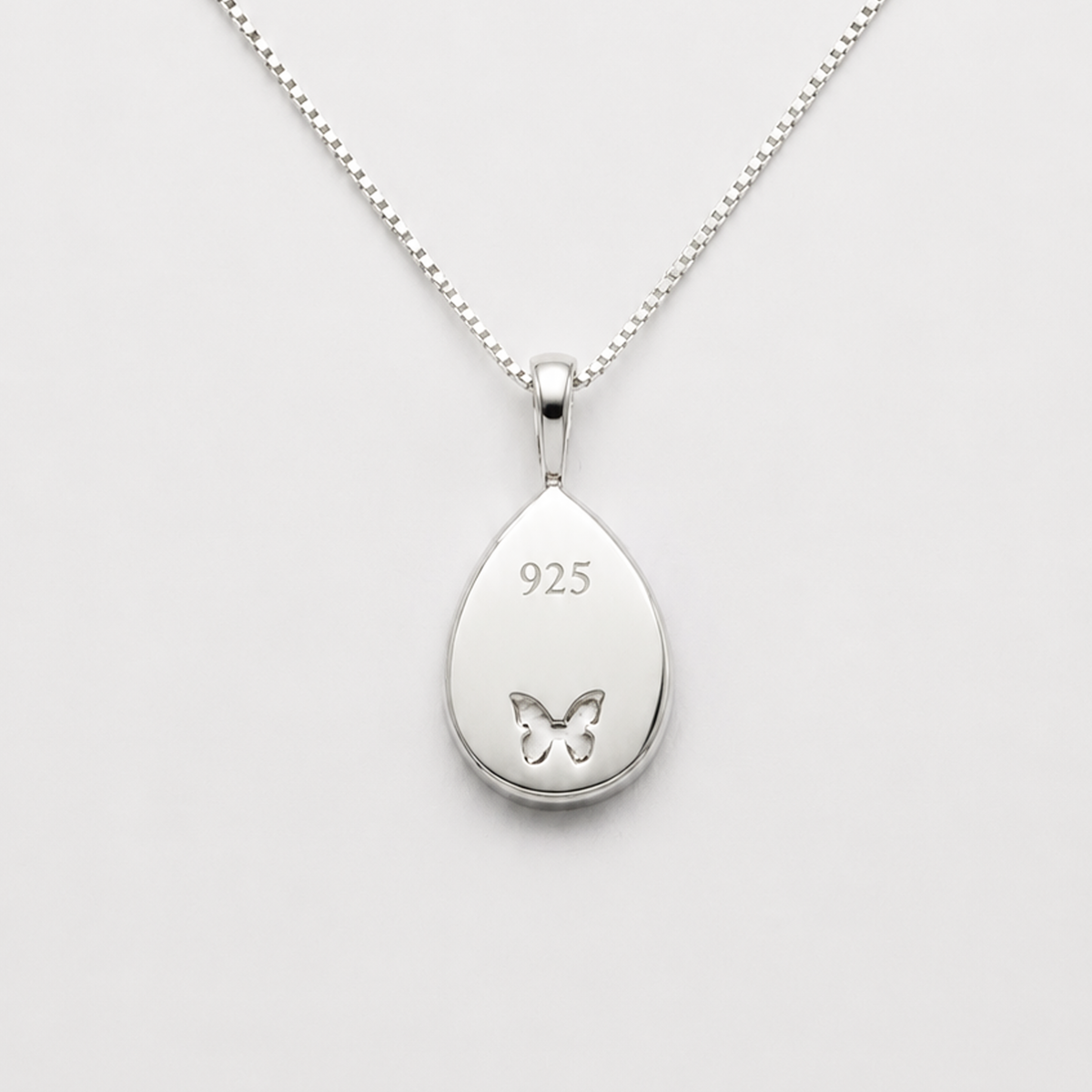 Morpho Sulkowskij Teardrop Cabochon Charm
