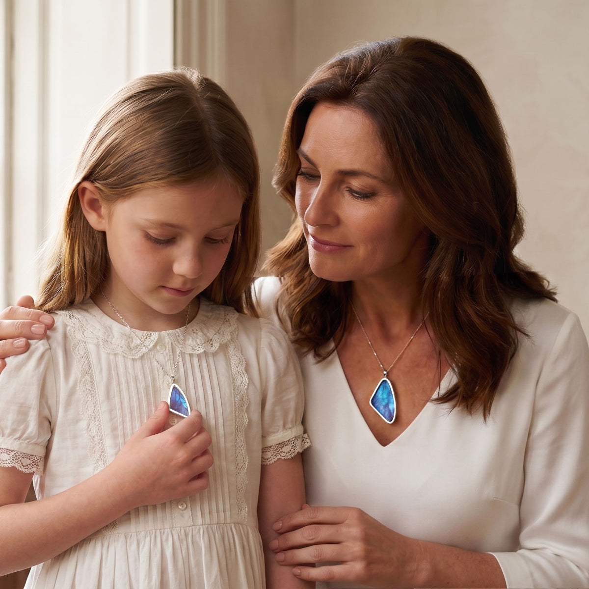Mother and Daughter Pendant Gift Set