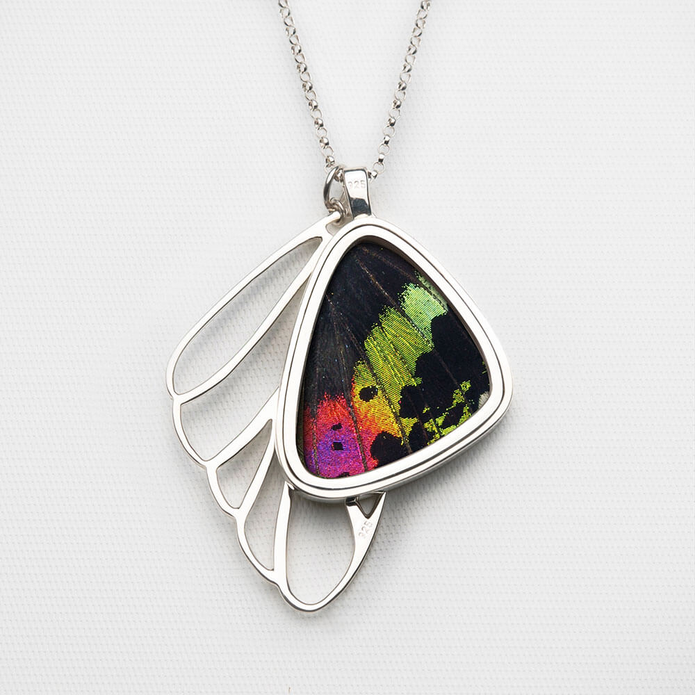 Urania Chrysiridia Rhipheus Cluster Pendant