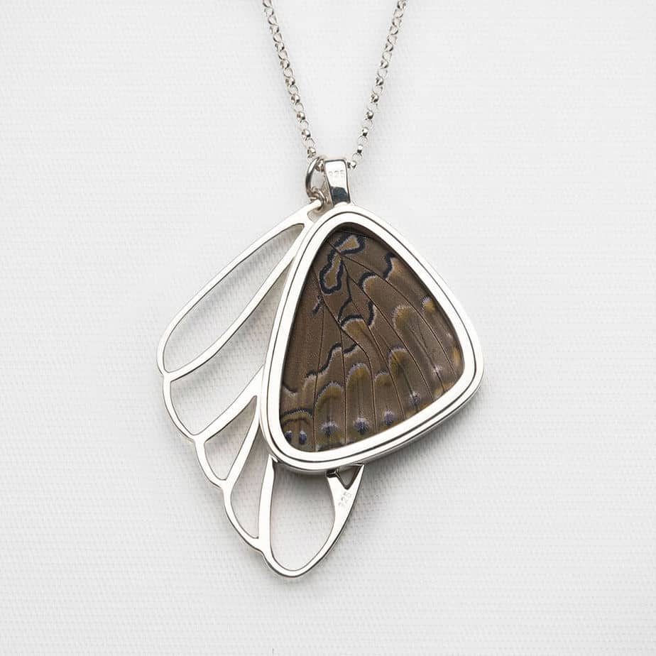 Charaxes Smaragdalis Bottom Wing Cluster Pendant