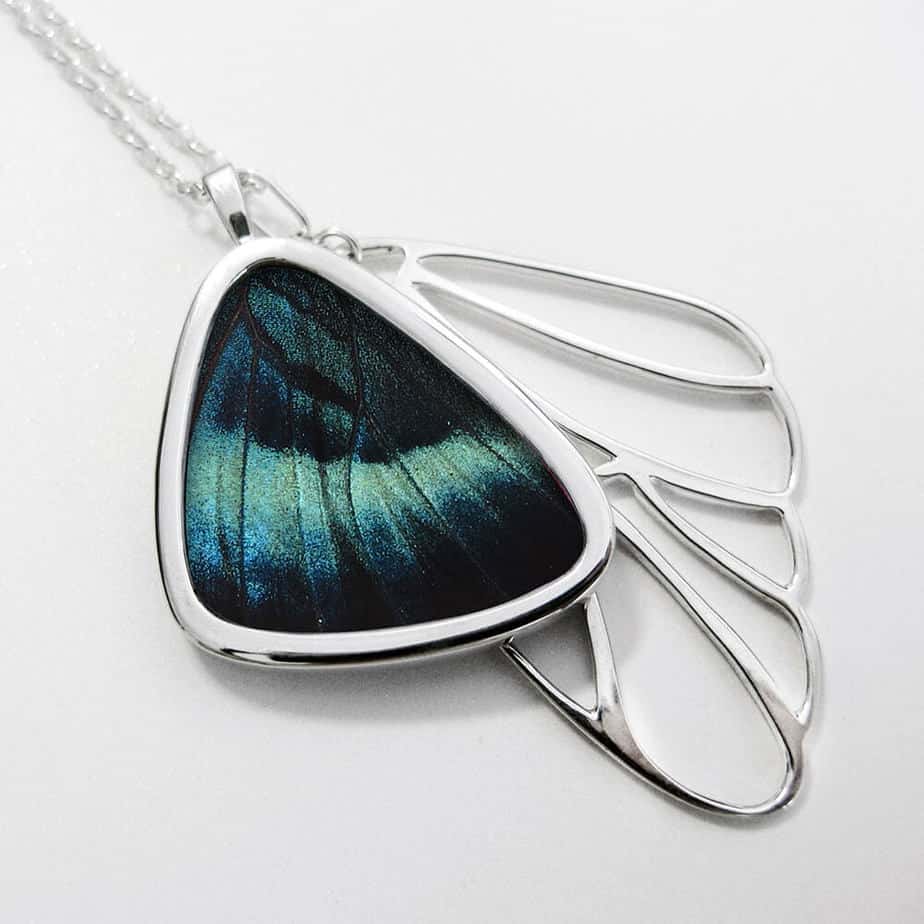 Signature real butterfly wing pendants