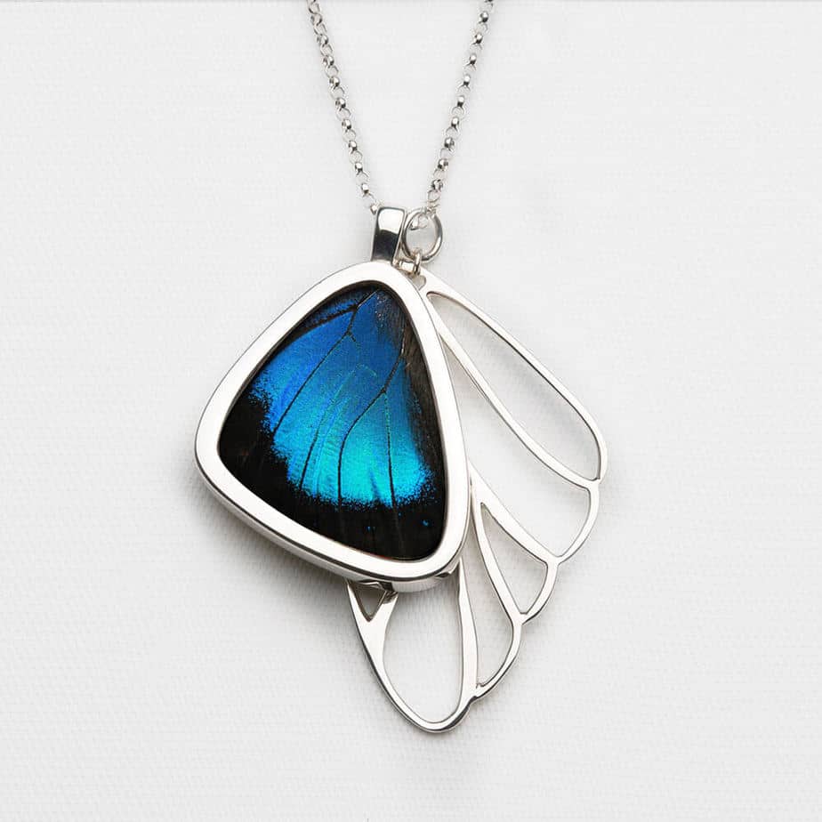 Signature real butterfly wing pendants