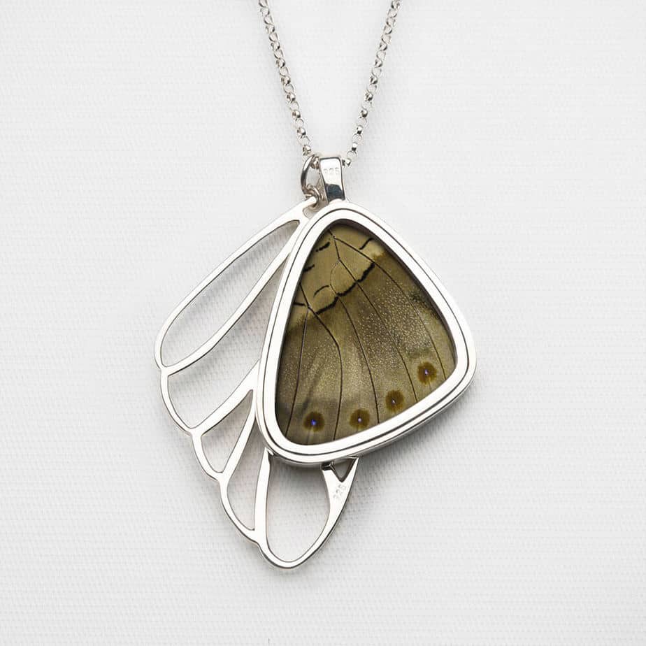 Signature real butterfly wing pendants