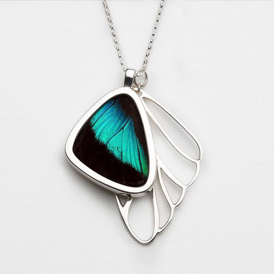 Signature real butterfly wing pendants