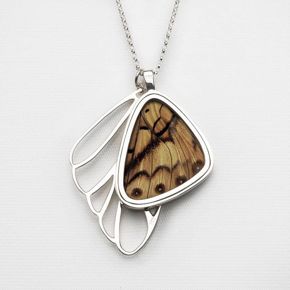Signature real butterfly wing pendants