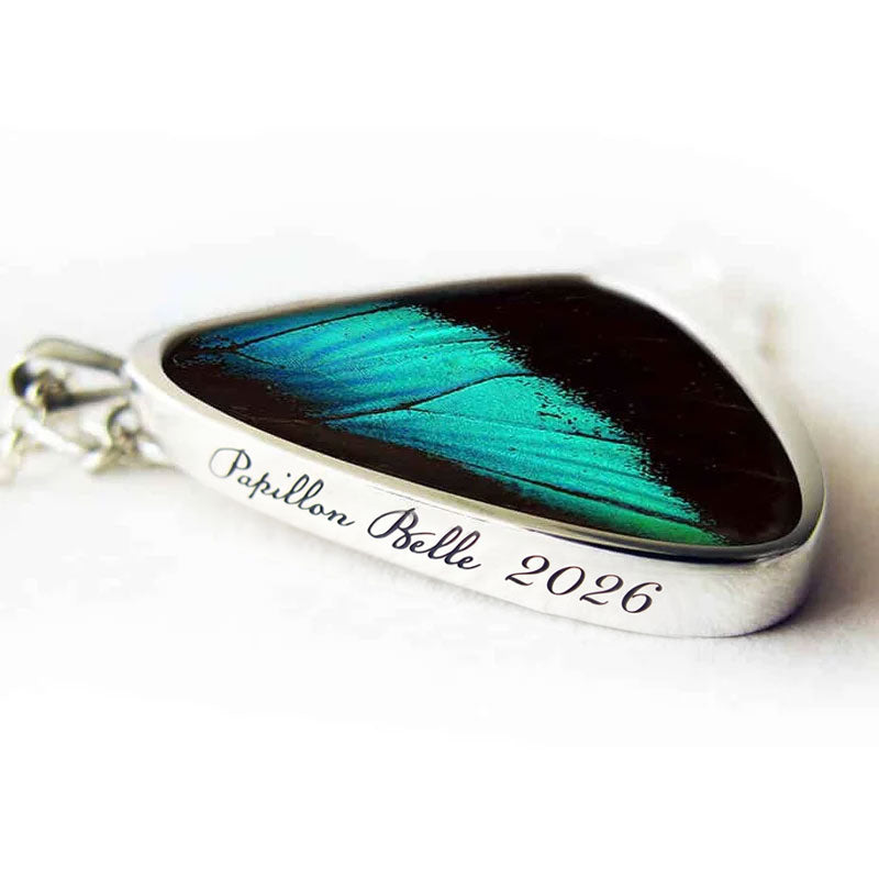 Signature real butterfly wing pendants