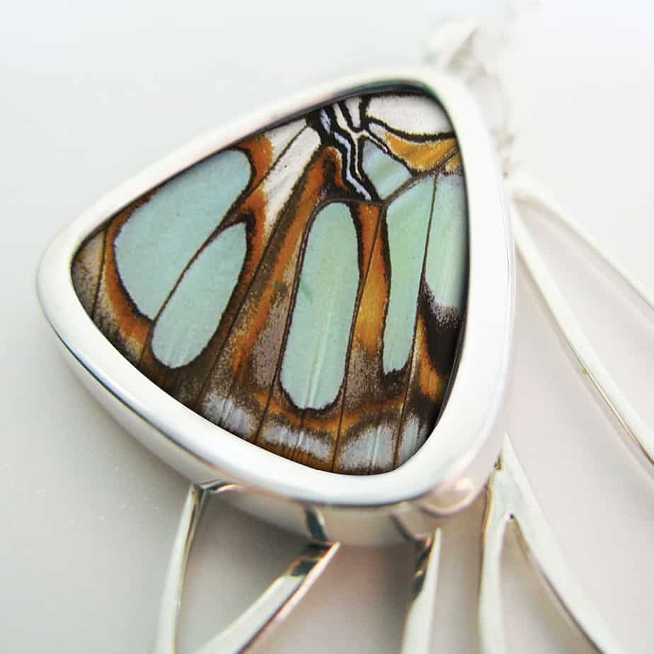 Signature real butterfly wing pendants