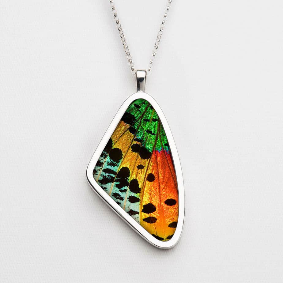 Urania Chrysiridia Rhipheus Hind Wing Single Pendant