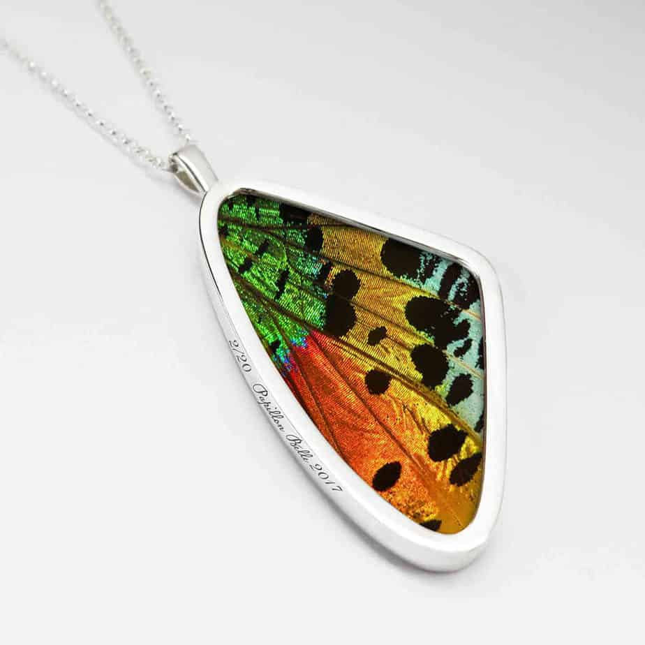 Urania Chrysiridia Rhipheus Hind Wing Single Pendant