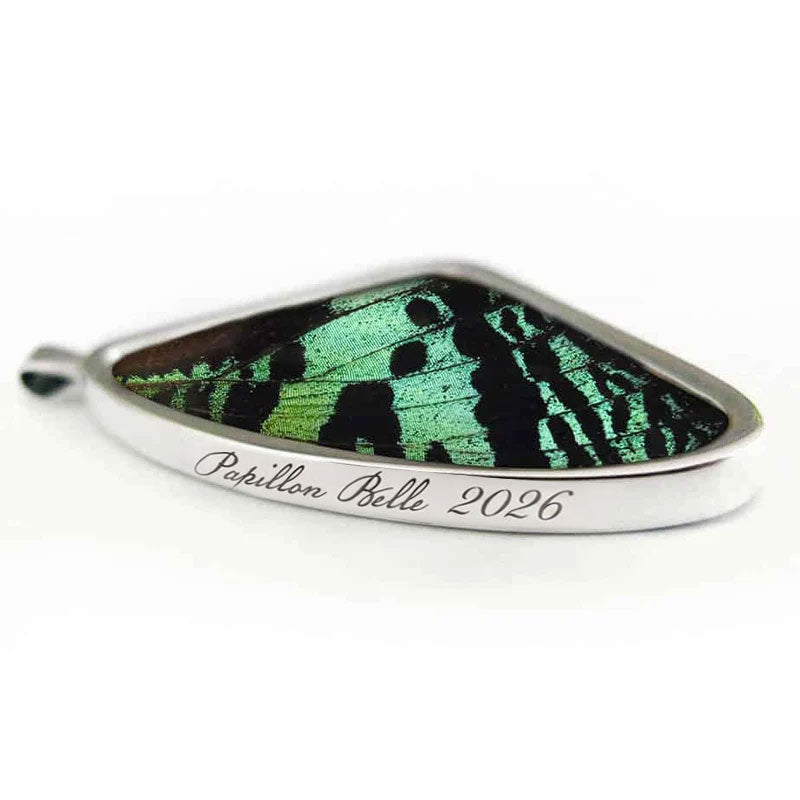 Signature real butterfly wing pendants