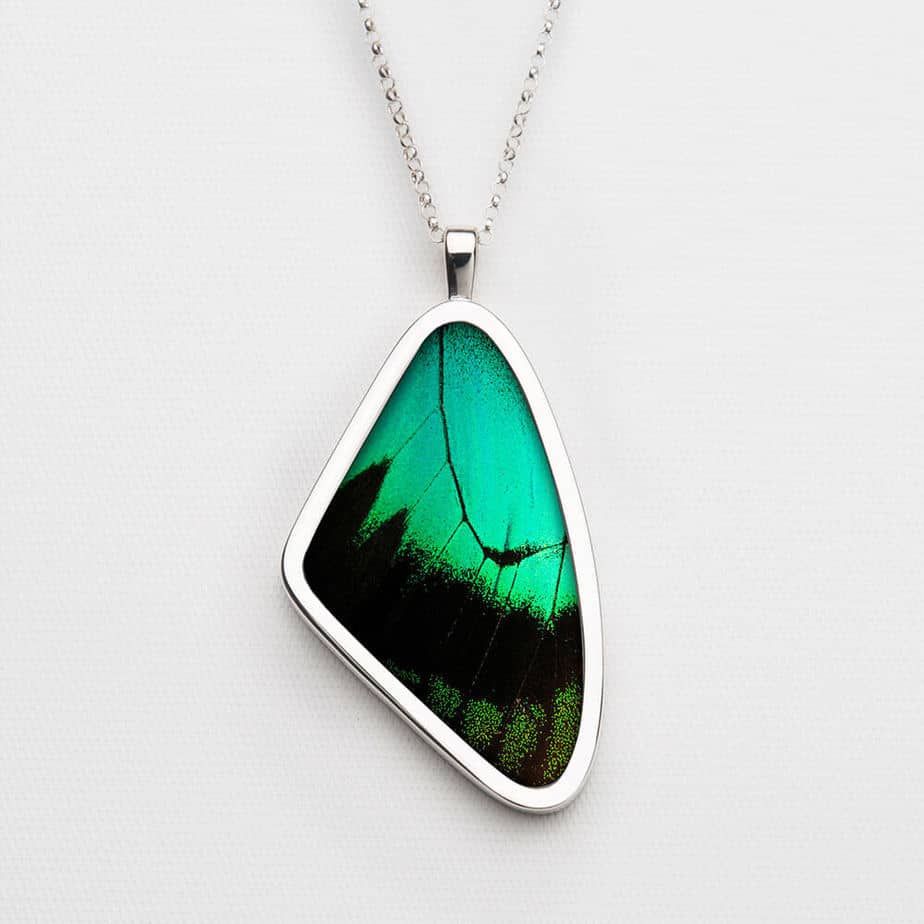 Signature real butterfly wing pendants