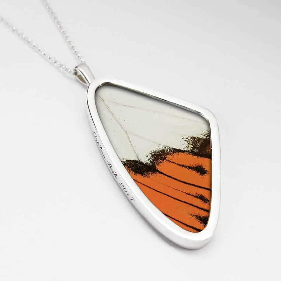 Signature real butterfly wing pendants