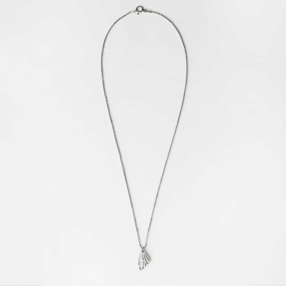 Sterling Silver Skeleton Wing Charm
