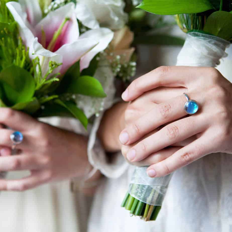 Morpho Zephyritis Cabochon Ring