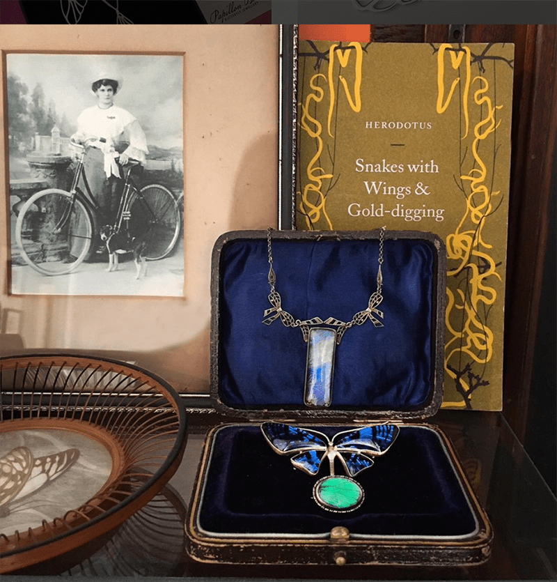 The beautiful heirloom pieces I inherited from my great grandmother.