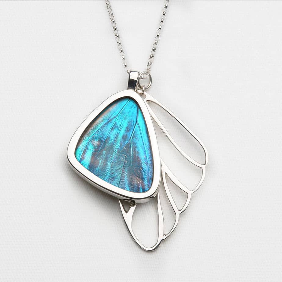 Morpho Zephyritis Cluster Pendant
