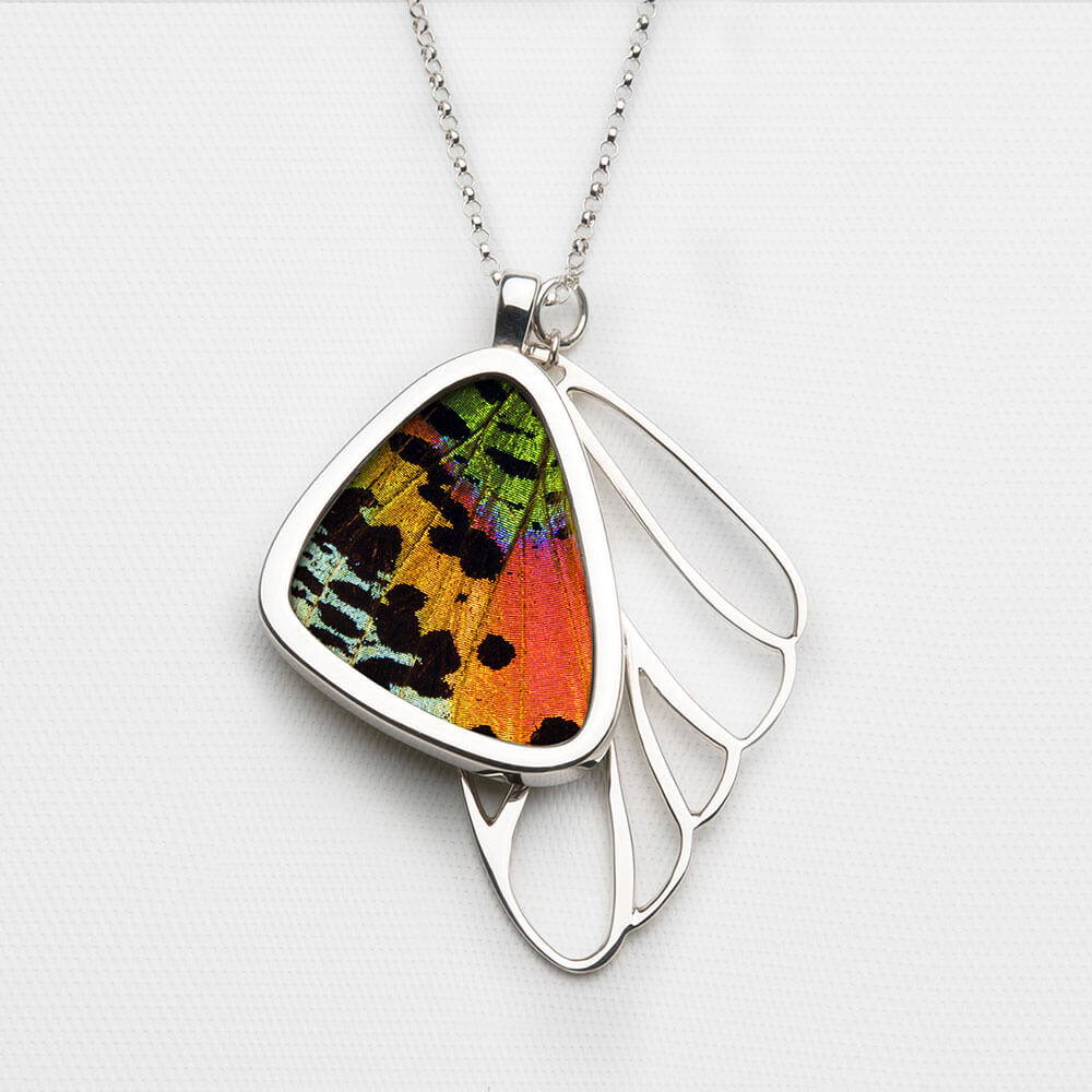 Urania Chrysiridia Rhipheus Cluster Pendant