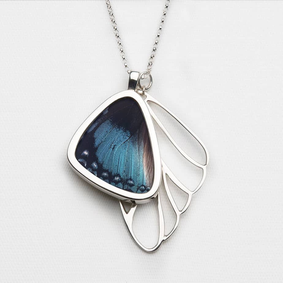 Charaxes Smaragdalis Bottom Wing Cluster Pendant