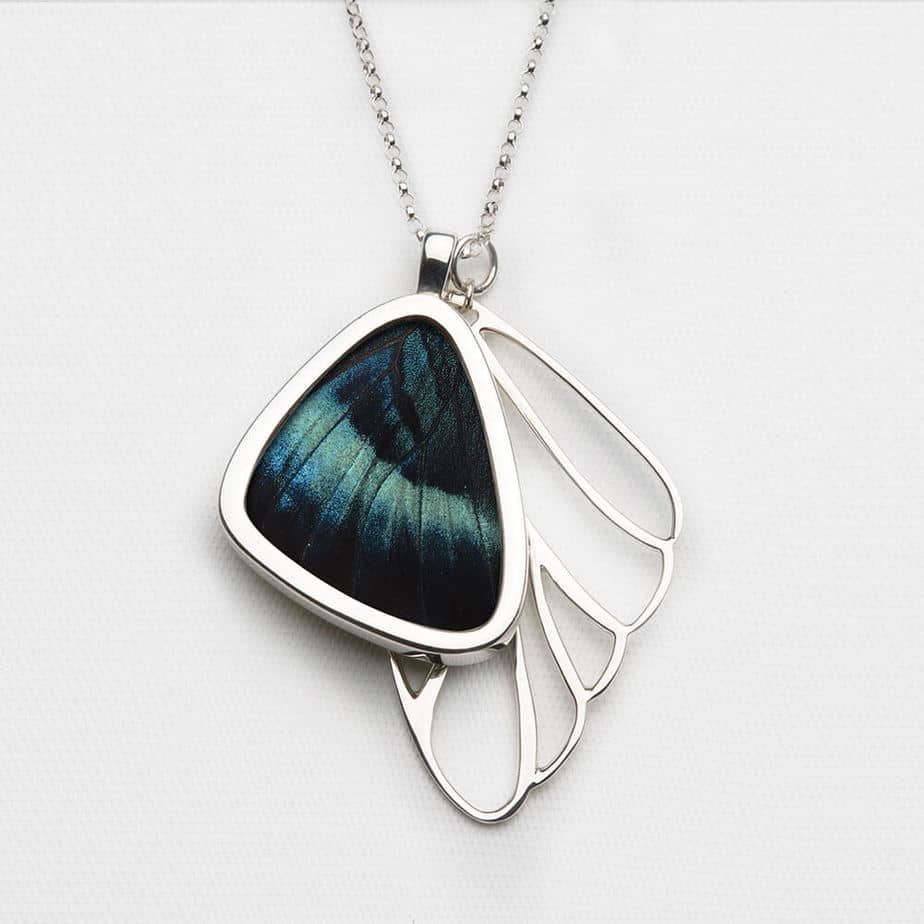 Signature real butterfly wing pendants