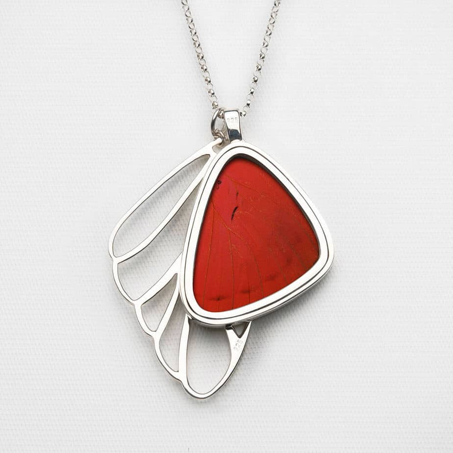 Signature real butterfly wing pendants