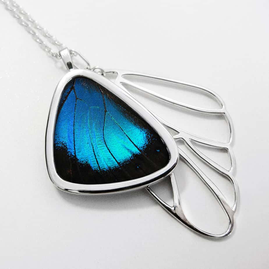 Signature real butterfly wing pendants