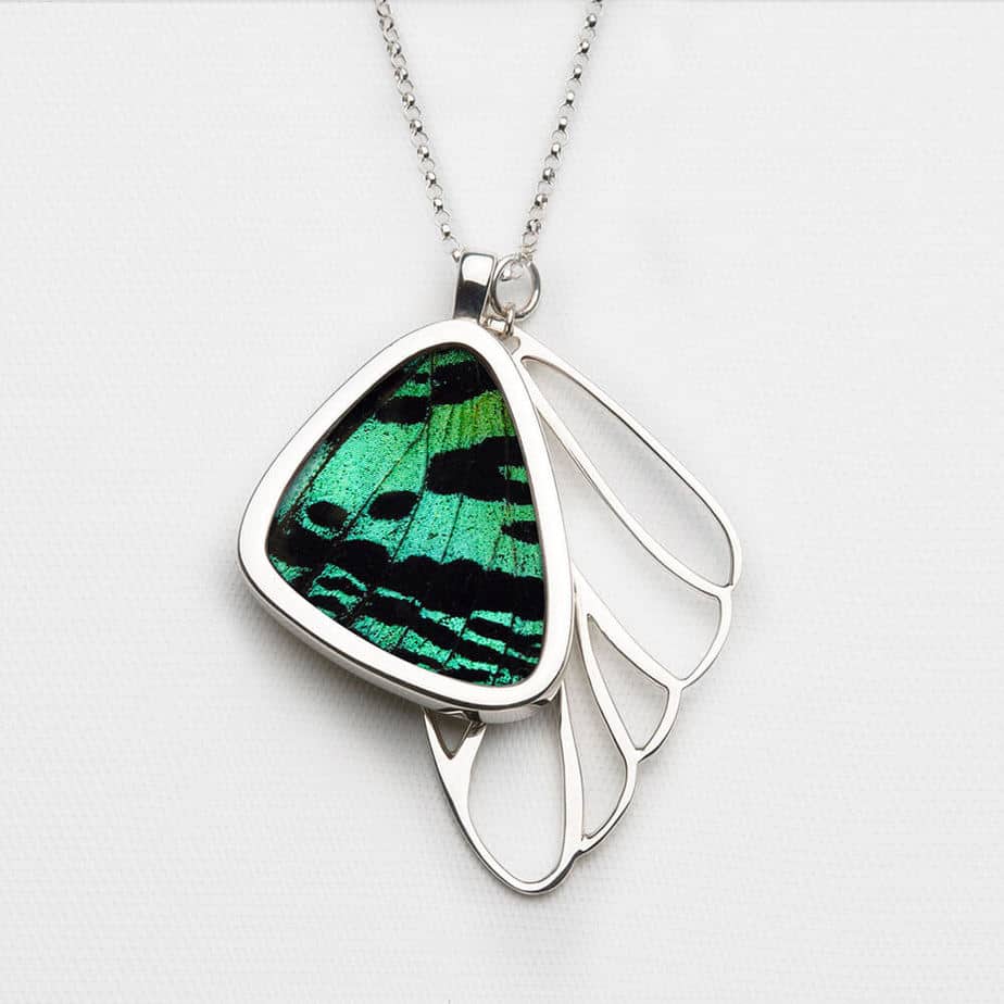 Signature real butterfly wing pendants