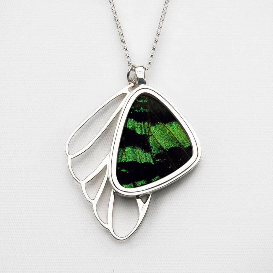 Signature real butterfly wing pendants