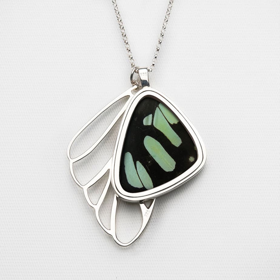 Signature real butterfly wing pendants