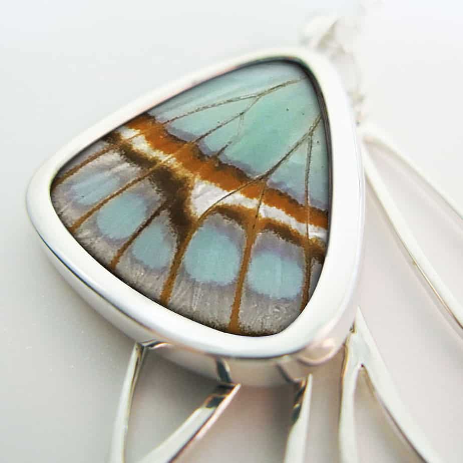 Signature real butterfly wing pendants