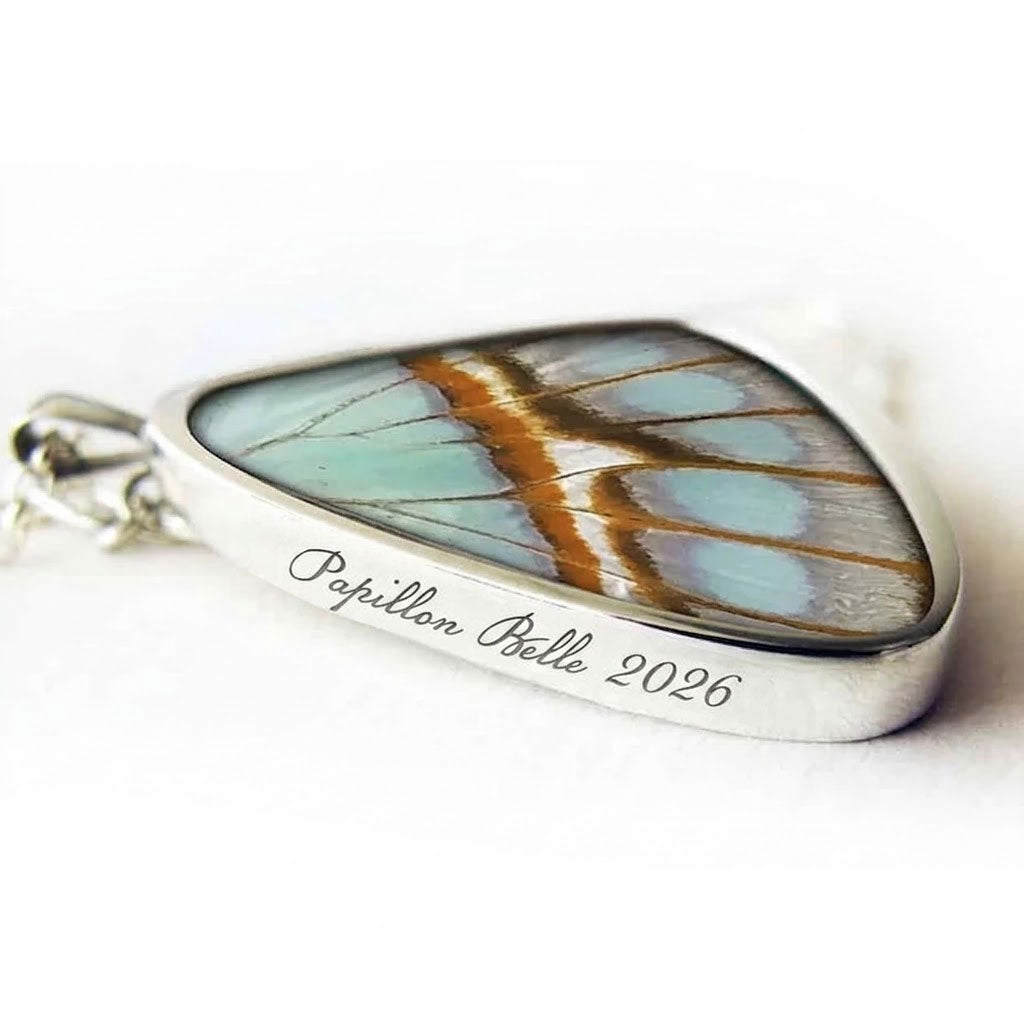Signature real butterfly wing pendants
