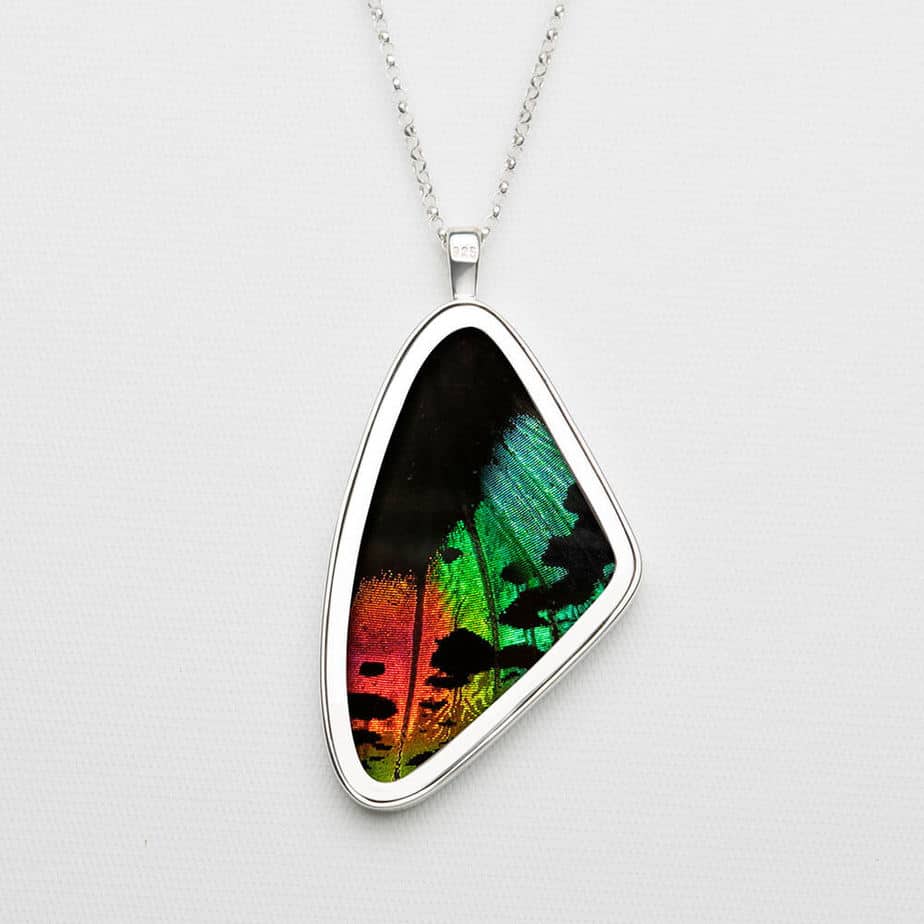 Urania Chrysiridia Rhipheus Hind Wing Single Pendant