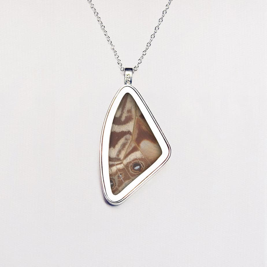 Morpho Signature real butterfly wing pendants