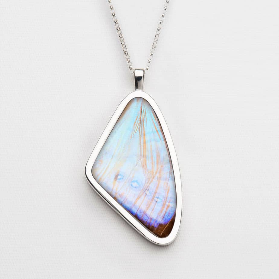 Signature real butterfly wing pendants