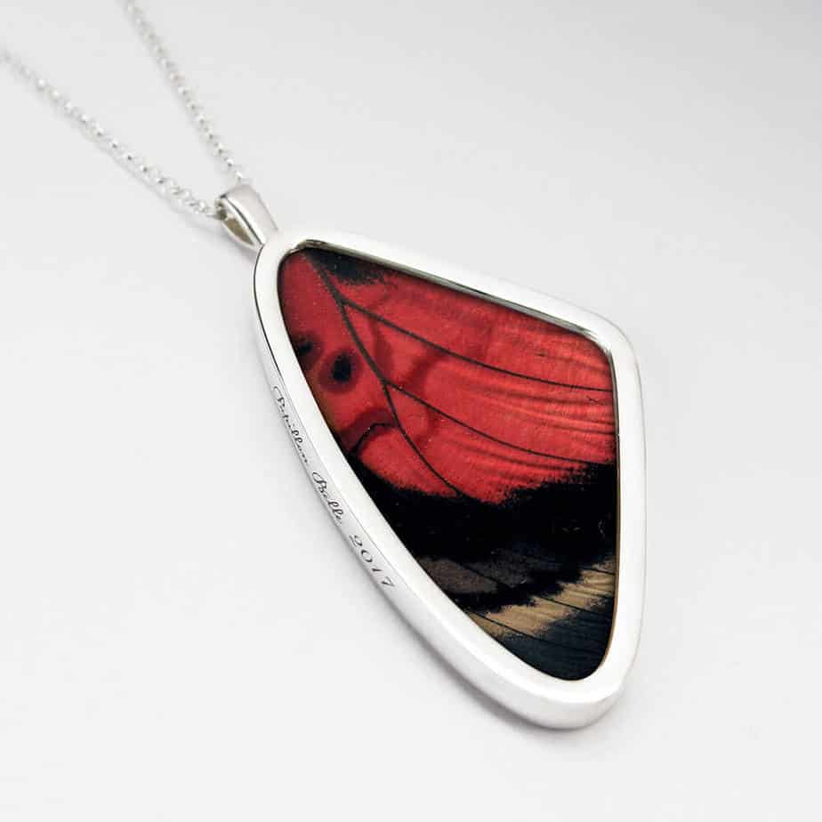 Signature real butterfly wing pendants