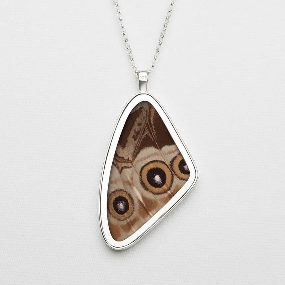 Signature real butterfly wing pendants