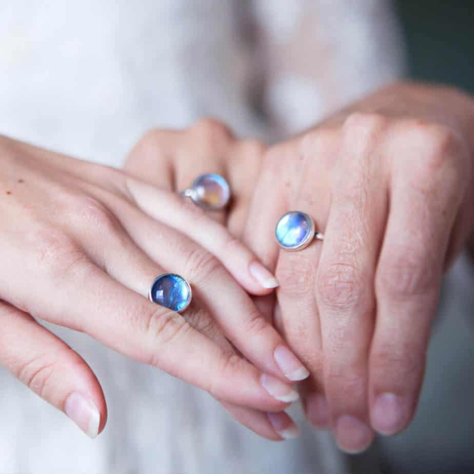 Morpho Zephyritis Cabochon Ring